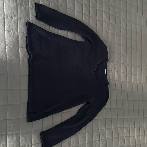 J. McLaughlin Ludlow Sweater- Navy Sz L - Picture 1 of 3